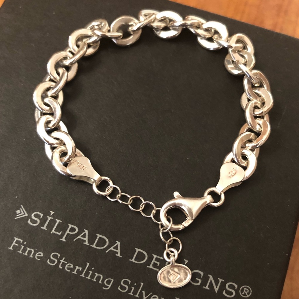 Silpada Sterling Silver Link Bracelet B3414 - Picture 6 of 8